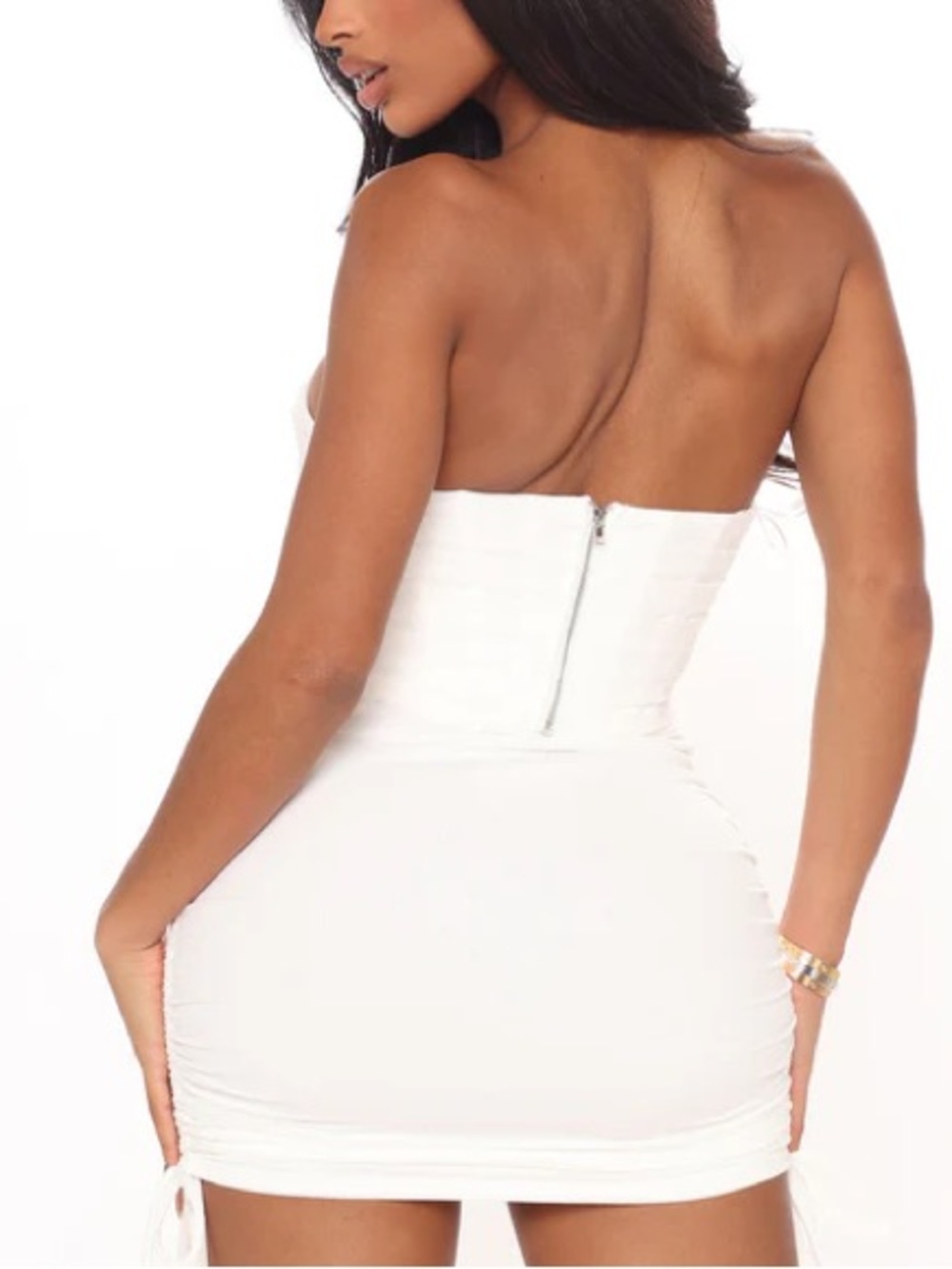 NEW White Corset Mini Skirt Set - Picture 6 of 6